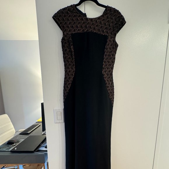 Carmen Marc Valvo Sequined Gown - Picture 1 of 2